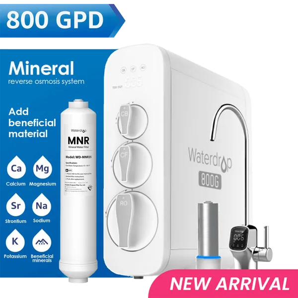 Waterdrop G3P800 (X8) 800 GPD tankless under-sink reverse osmosis system